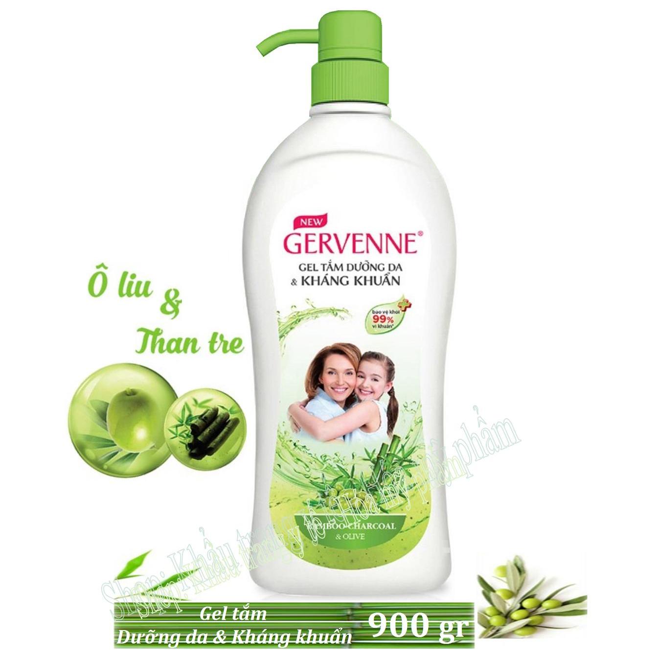 [HCM]Gervenne - Sữa tắm ( GEL ) Dưỡng Da và Kháng khuẩn 900g