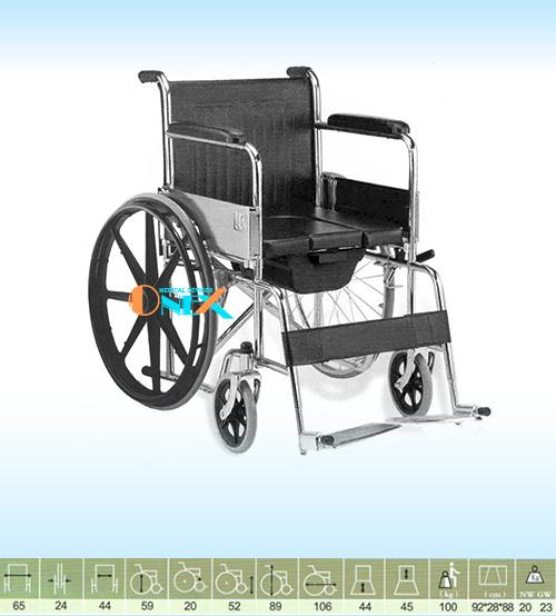 Xe lăn có bô vệ sinh xếp gọn bánh mâm OneX