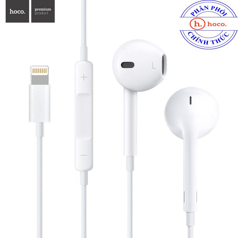 Tai nghe lightning cho iphone 7/7 plus, iphone 8/ 8plus, iphone x hoco l7 - hàng phân phối chính thức