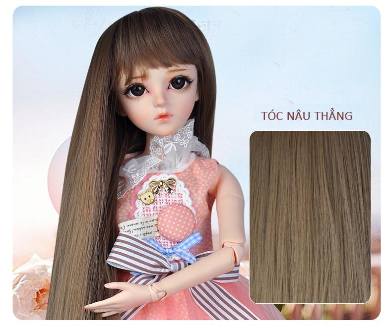 Tóc xoăn thẳng dành cho búp bê công chú Kilig có khớp BJD