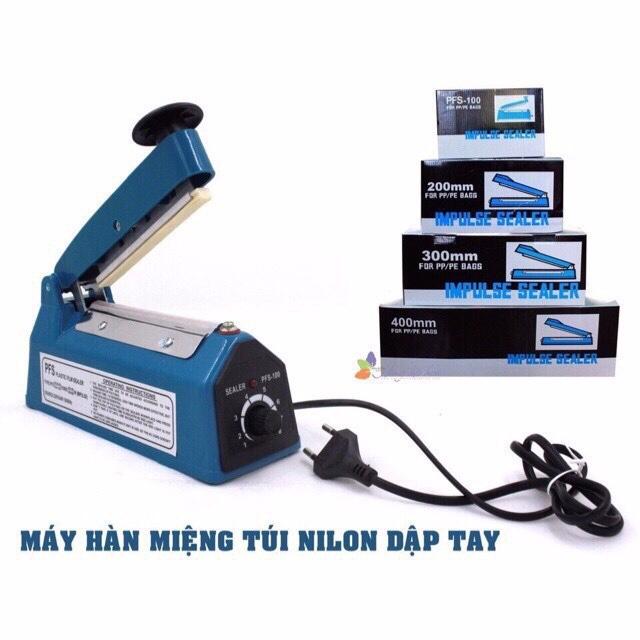 Máy hàn miệng túi dập tay + thanh hàn nhiệt sz 20cm Siêu tiện dụng