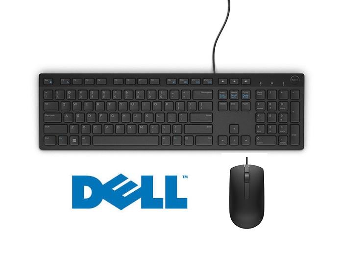 Bộ sản phẩm bàn phím chuột Dell , USB Wif , Bàn di chuột