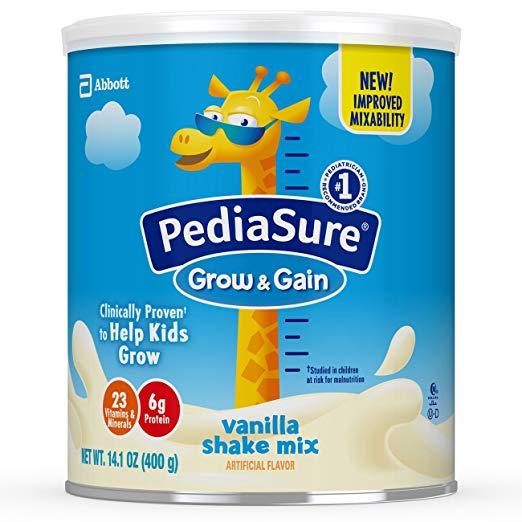 Sữa pediasure grow & gain vanilla shake mix 400g