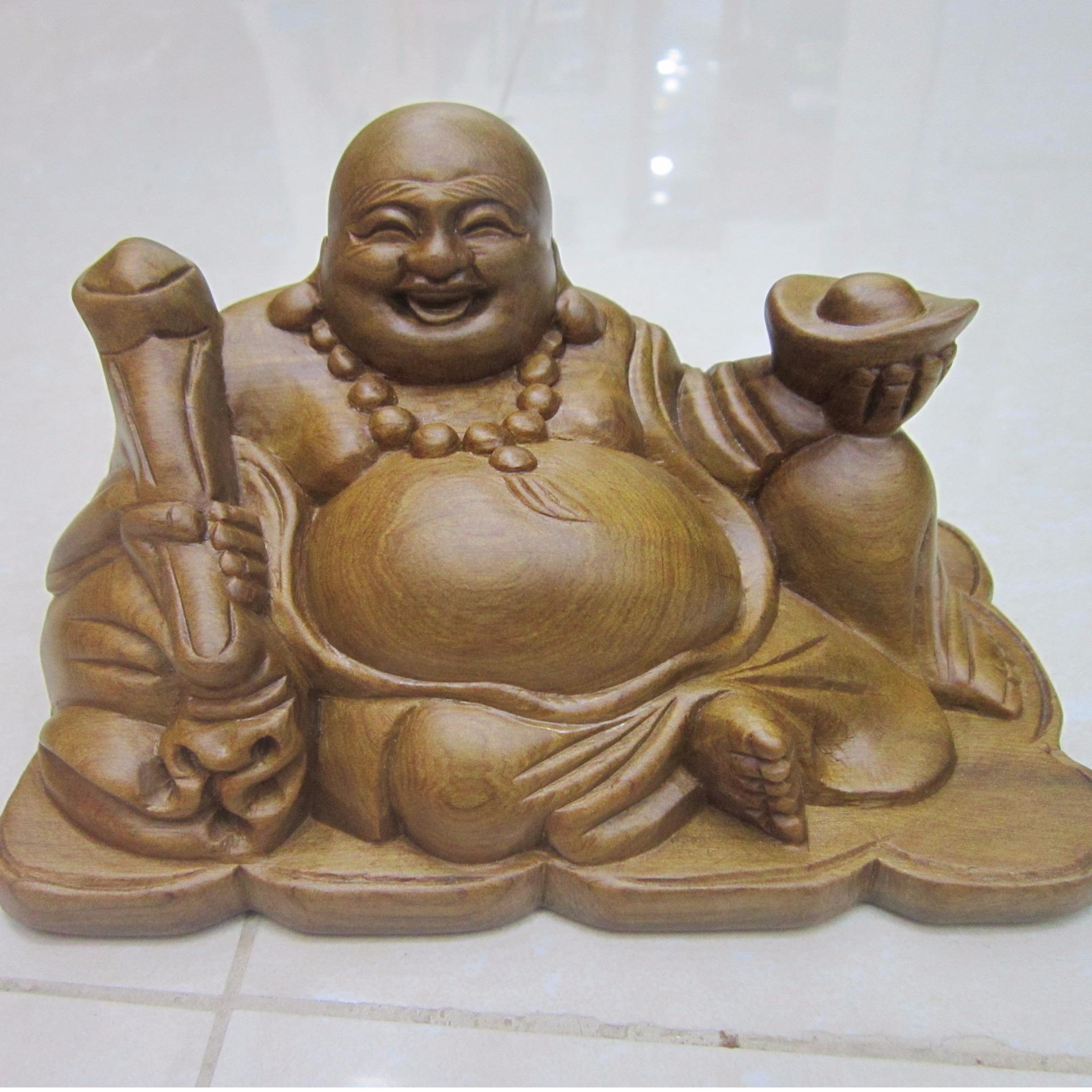 Mỹ Nghệ Độc tượng Di Lặc tài lộc để xe ô tô