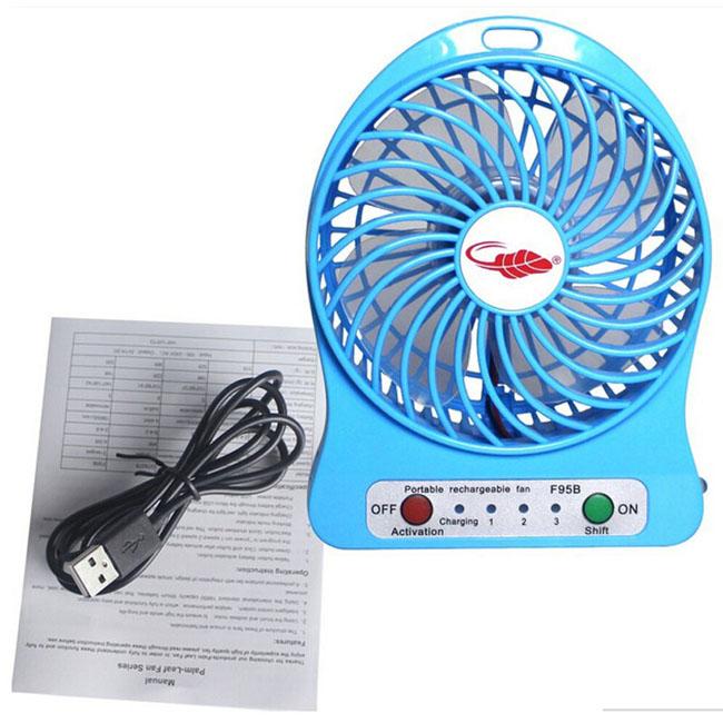 Quạt tích điện mini usb fan siêu mát