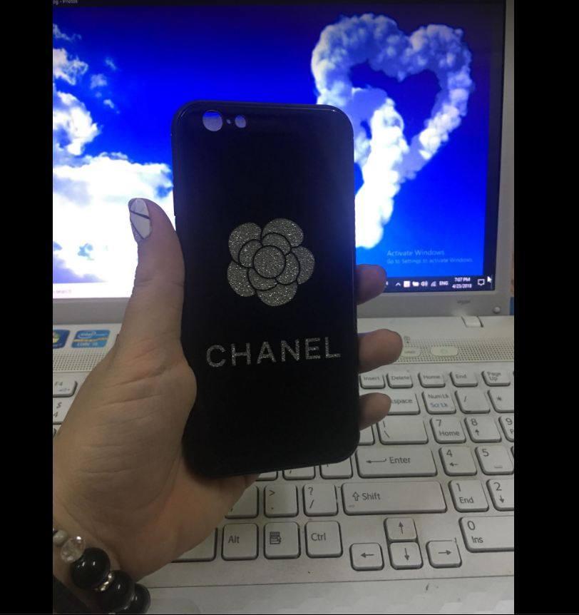 Ốp lưng mặt kính viền nhựa dẻo cho iPhone 6 6S