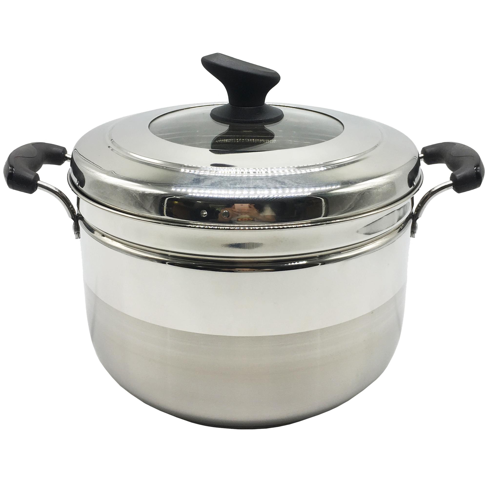 Nồi hấp đa năng Hoàng Gia size 27cm ( hấp xôi,rau, củ, quả, luộc gà ...) sử dụng bếp ga, bếp từ, hồng ngoại