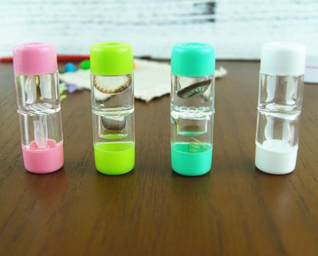 Lọ đựng lens 2 đầu nhỏ gọn, giao màu ngẫu nhiên