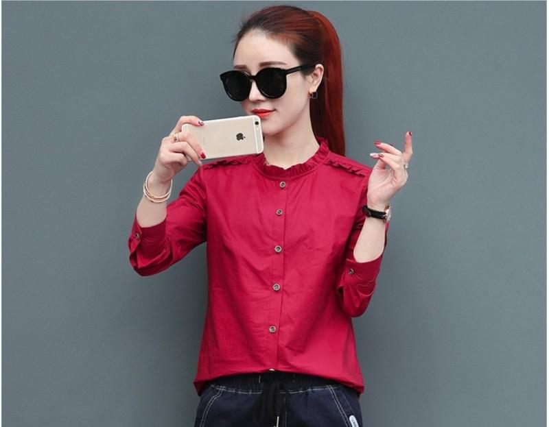 Áo sơ mi công sở nữ cổ bèo siêu xinh