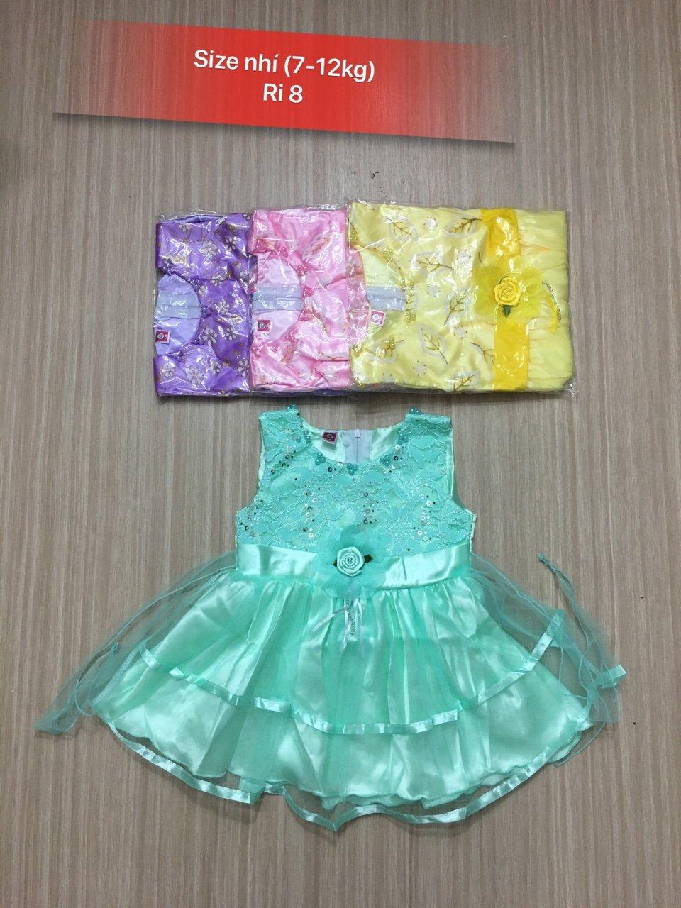 set 2 Váy voan công chúa Cho bé gái 7-12kg