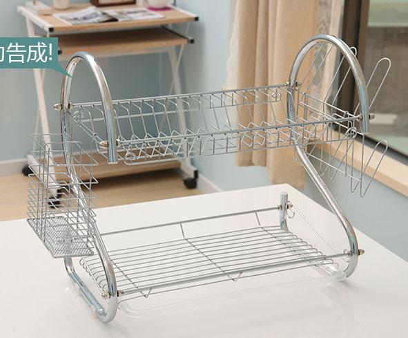 Kệ úp bát inox 2 tầng