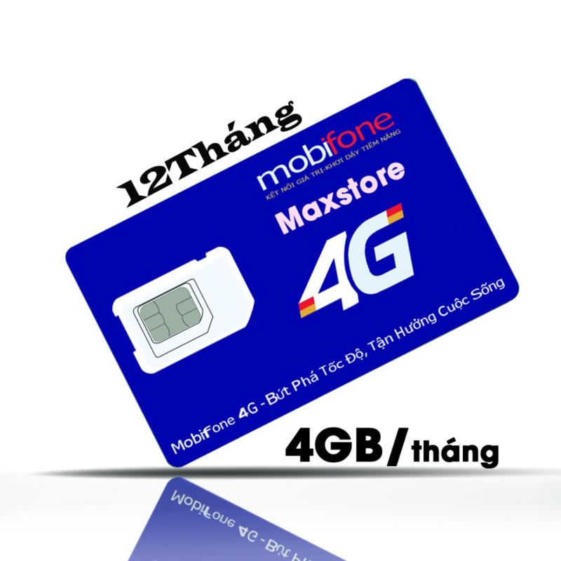 Sim 3G 4G Mobifone MDT250A Trọn Gói 1 năm  Không Cần Nạp Tiền từ MaxStore -
