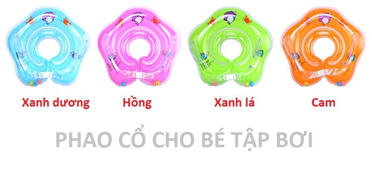 Phao nâng cổ cho bé tập bơi