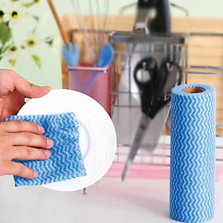 Cuộn khăn lau đa năng homeeasy - 50 miếng _ khăn đa năng , khăn lau , khăn vải đa năng