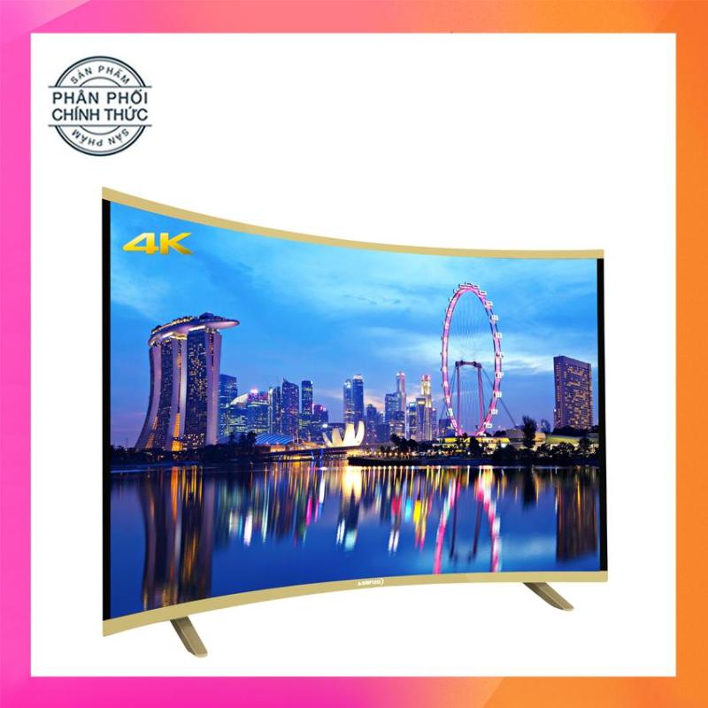 Bảng giá Smart Tivi Led Asanzo 50 inch màn hình cong Ultra HD 4K - Model 50UC6000 (Đen) Tích hợp DVB-T2, Wifi