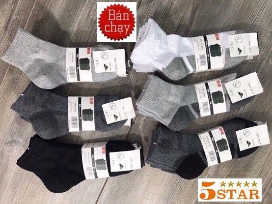 Bộ 10 đôi tất vớ nam cổ cao UNI (Loại 1)