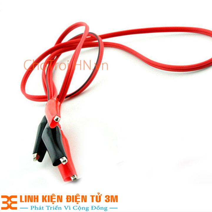 Combo 2 dây nối 2 đầu kẹp cá sấu - dài 1m
