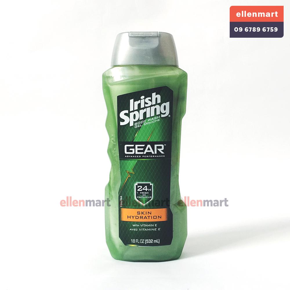 Sữa tắm nam irish spring gear 532ml