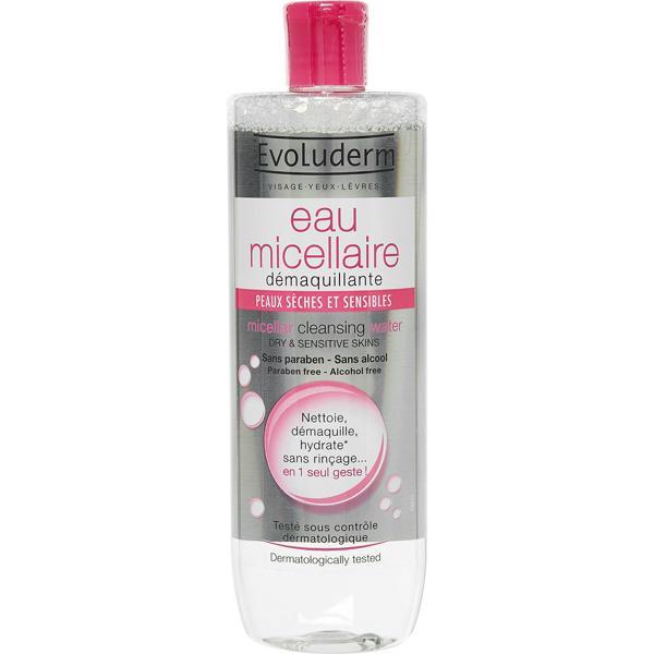 Nước Tẩy Trang Cho Da Khô Và Nhạy Cảm Evoluderm Micellar Cleansing Water Dry & Sensive Skins 500ml