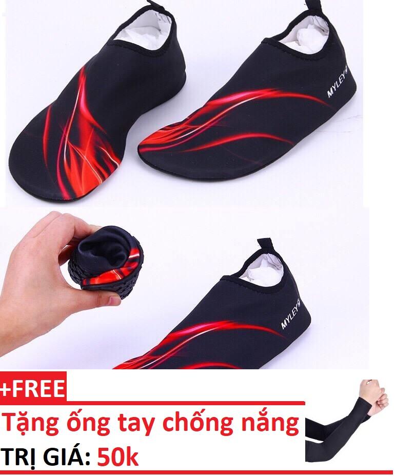 [HCM]giày đi biển giày tập Yoga dép đi biển + Tặng kèm găng tay chống nắng trị giá 50k