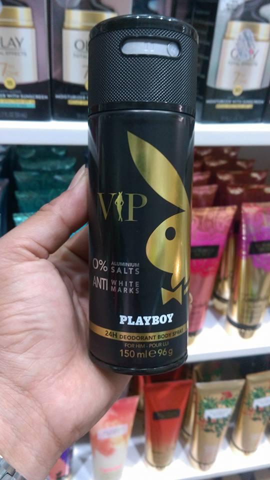 Xịt khử mùi toàn thân Playboy Vip Anti White Marks 150ml