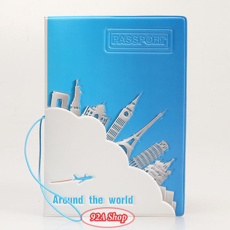 Vỏ hộ chiếu Passport Around The World 3D