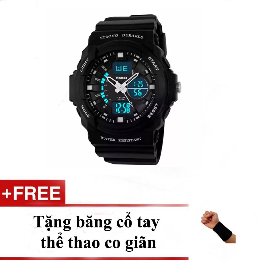 Đồng Hồ Trẻ Em Thể Thao Điện Tử CHống Nước Chính Hãng Skmei 1061- Tặng băng cổ tay