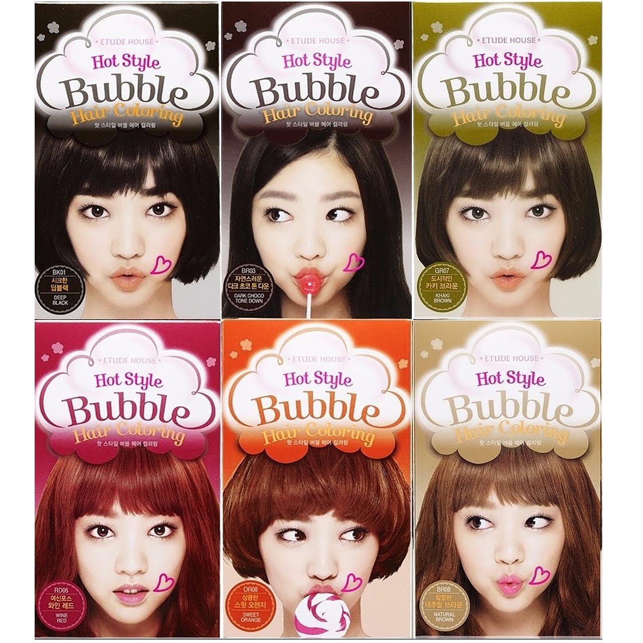 Nhuộm tóc dạng BỌT Màu đẹp Lâu trôi Etude House - Hot Style Bubble Hair Coloring