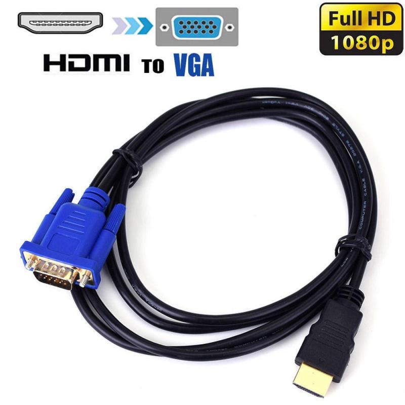 Bảng giá Cáp HDMI Sang VGA 1.8M HD 1080P HDMI Ổ Cắm Đực Sang VGA Đầu Chuyển Đổi Bộ Chuyển Đổi Video Nam Cho Máy Tính Xách Tay Phong Vũ