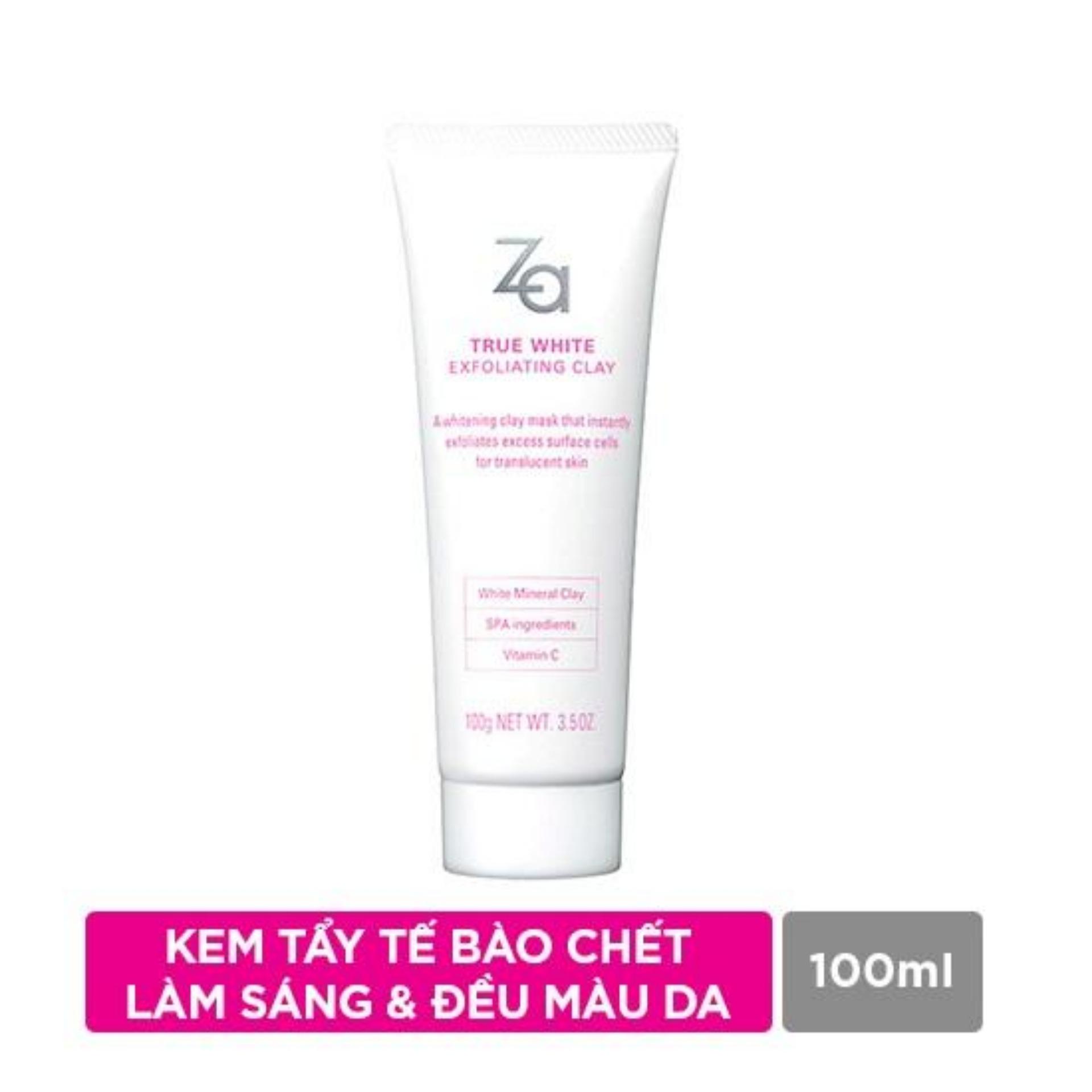 Kem tẩy tế bào chết dưỡng trắng Za True White Ex Exfoliating Clay 100g