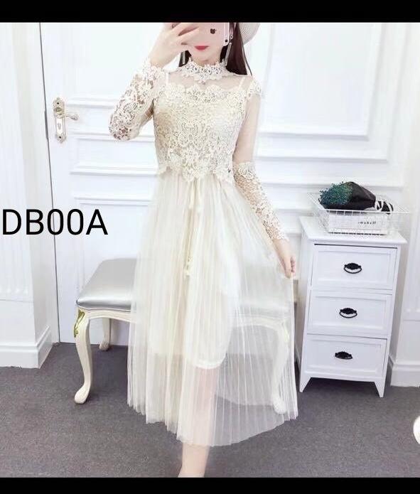 Đầm ren xòe công chúa