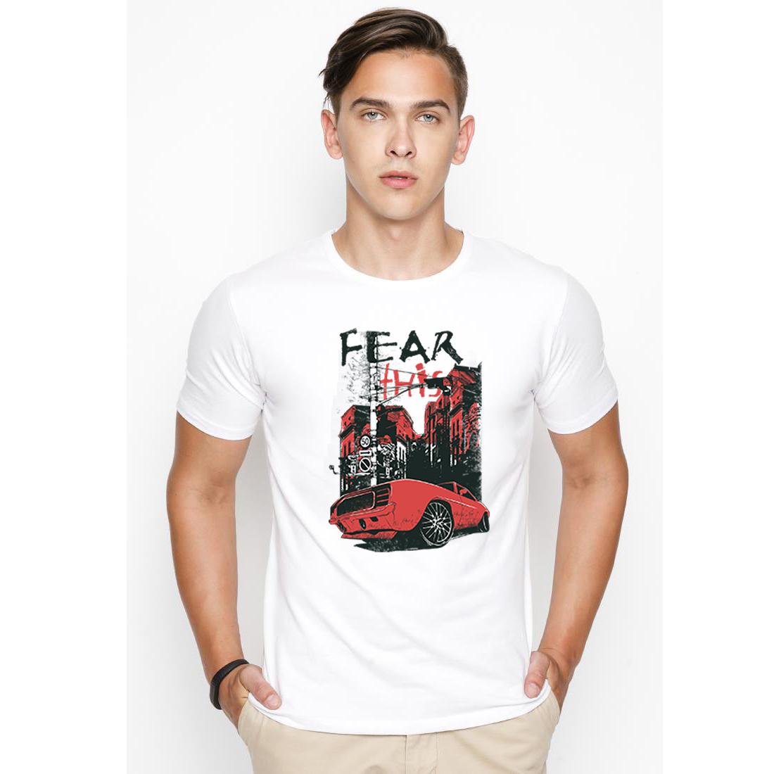 Áo thun nam in hình fear
