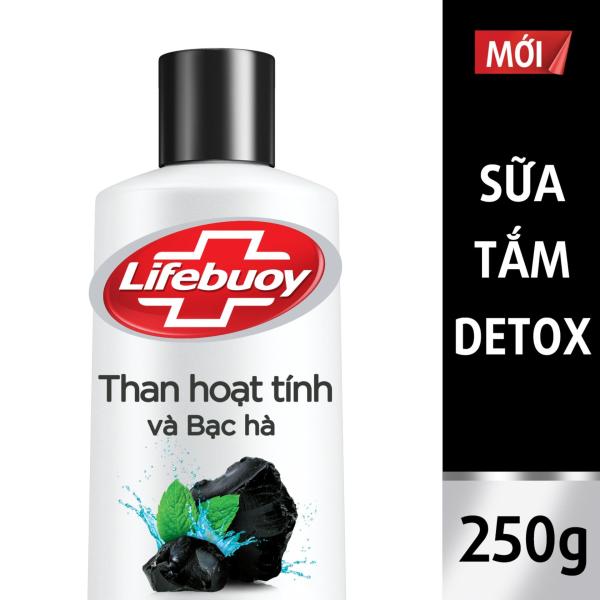 Sữa tắm Detox Lifebuoy - Than hoạt tính & Bạc hà 250g nhập khẩu