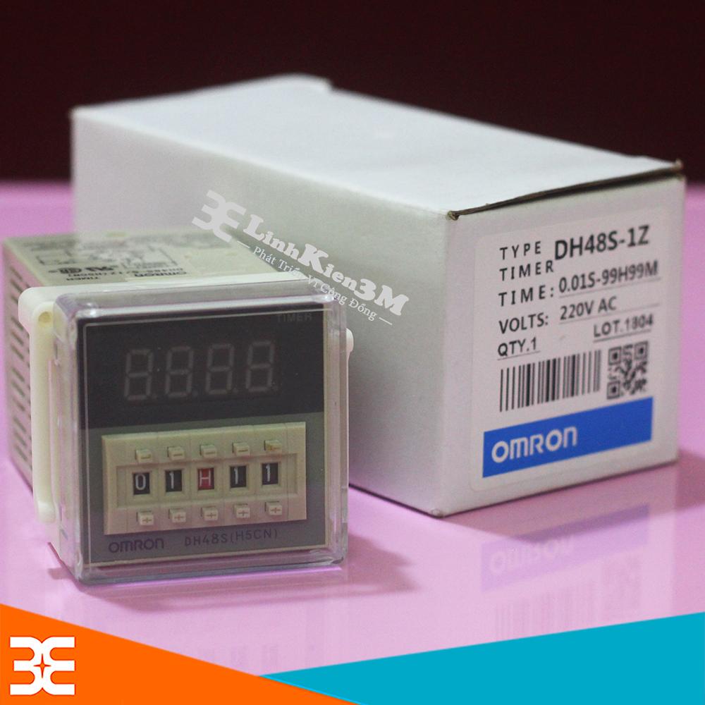 Rơ Le Thời Gian OmRon DH48S-1Z 220VAC 0.1S-99H (1 Cặp Tiếp Điểm)