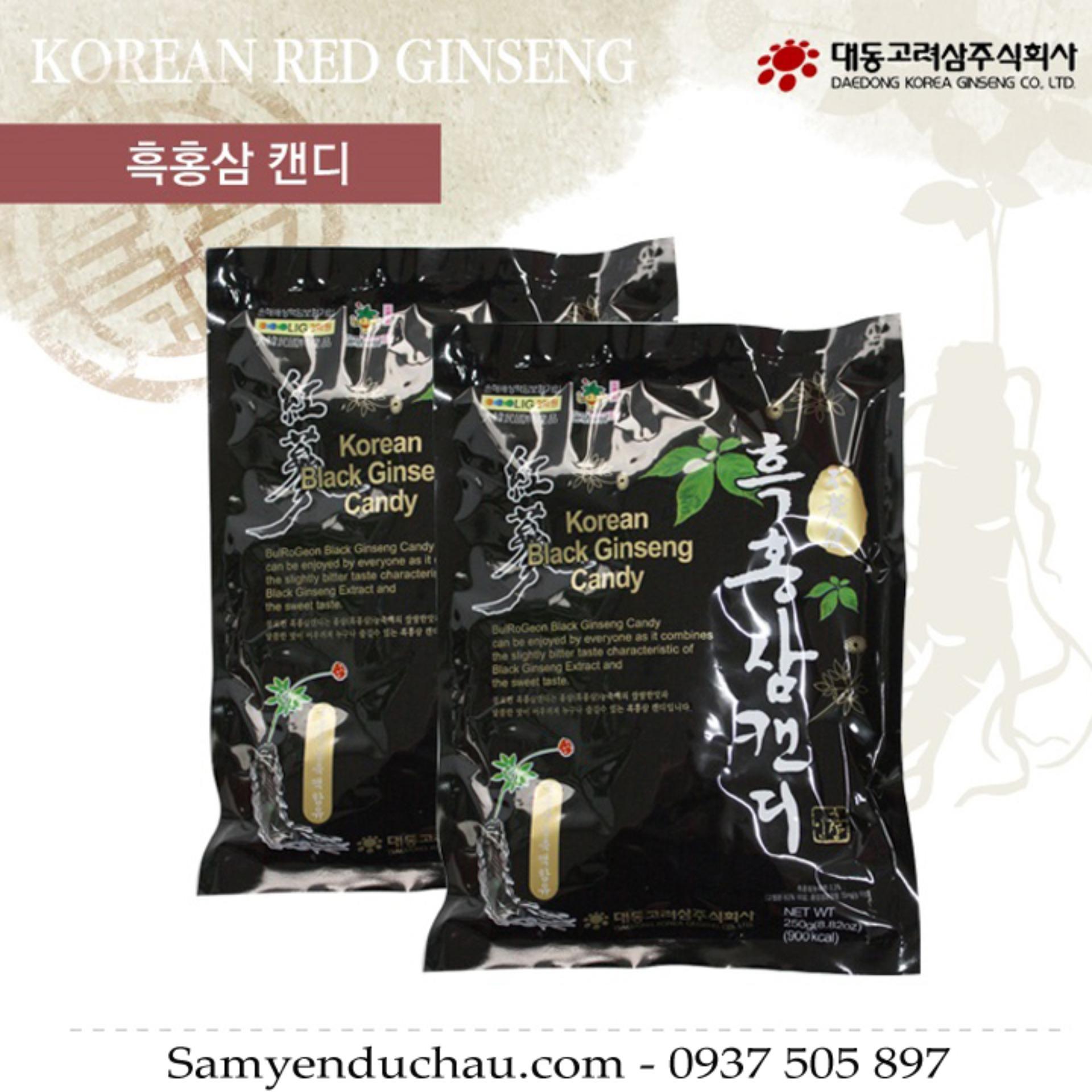 Combo 5 tặng 1 gói kẹo hắc sâm hàn quốc 250gr daedong