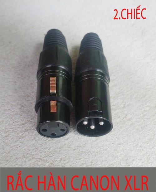 Bộ 2 rắc hàn canon xlr 1 đực 1 cái