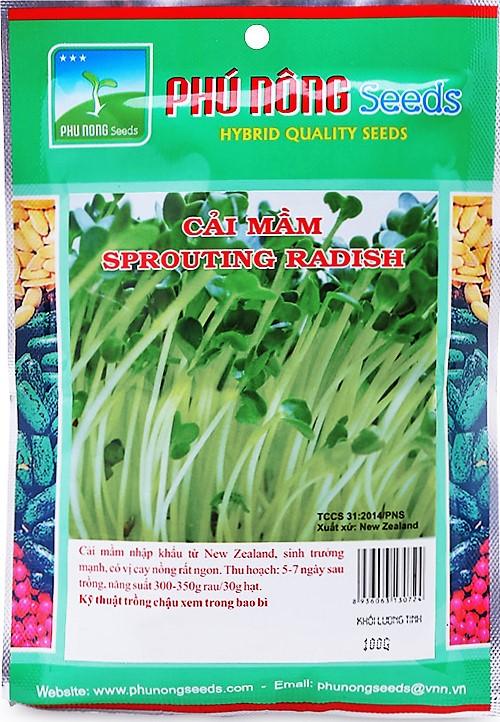Hạt giống cải mầm pn - 100g