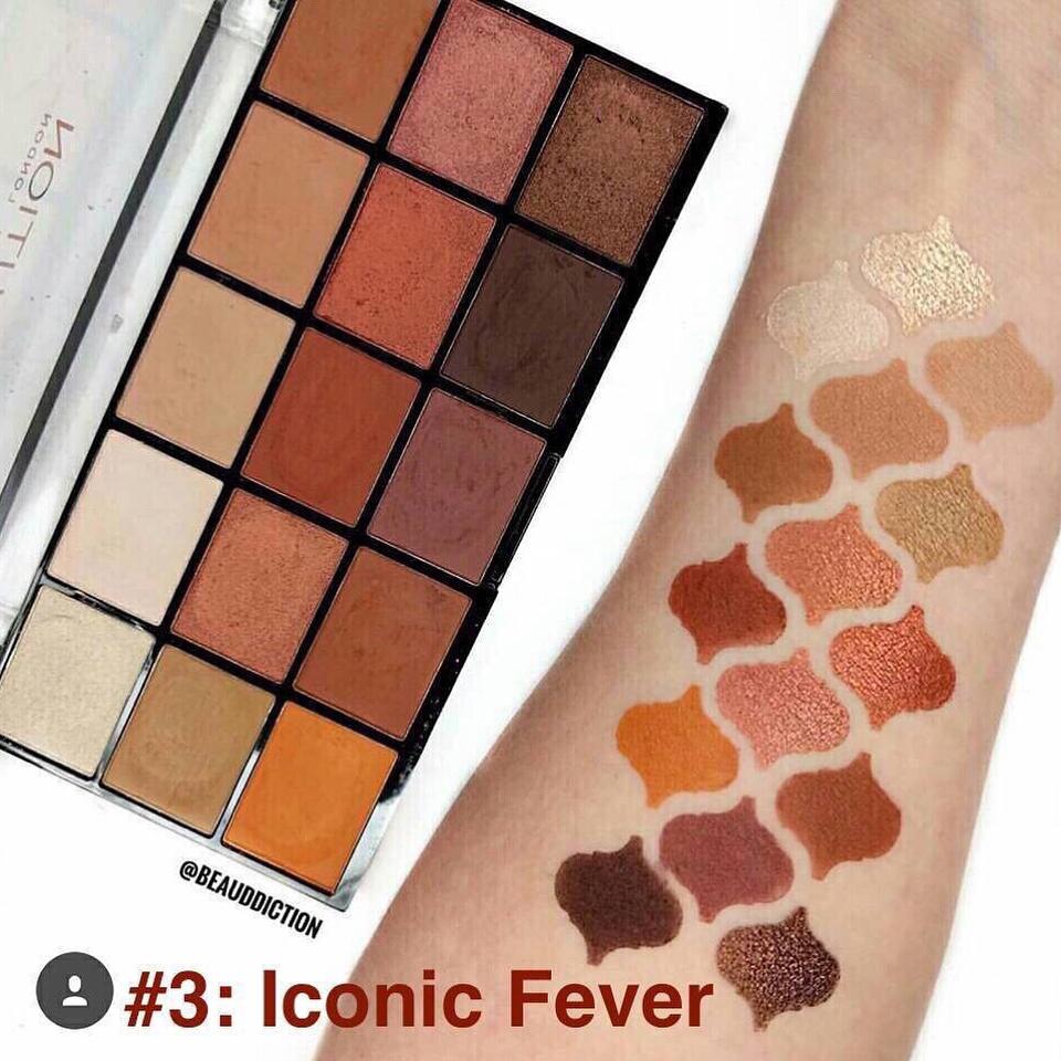 Bảng Phấn Mắt 15 Ô Makeup Revolution London Reloaded Palette Iconic Fever
