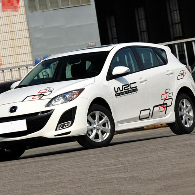 Combo tem dán ô tô mui xe và 2 bên sườn xe thể thao, thời thượng WRC mã 07