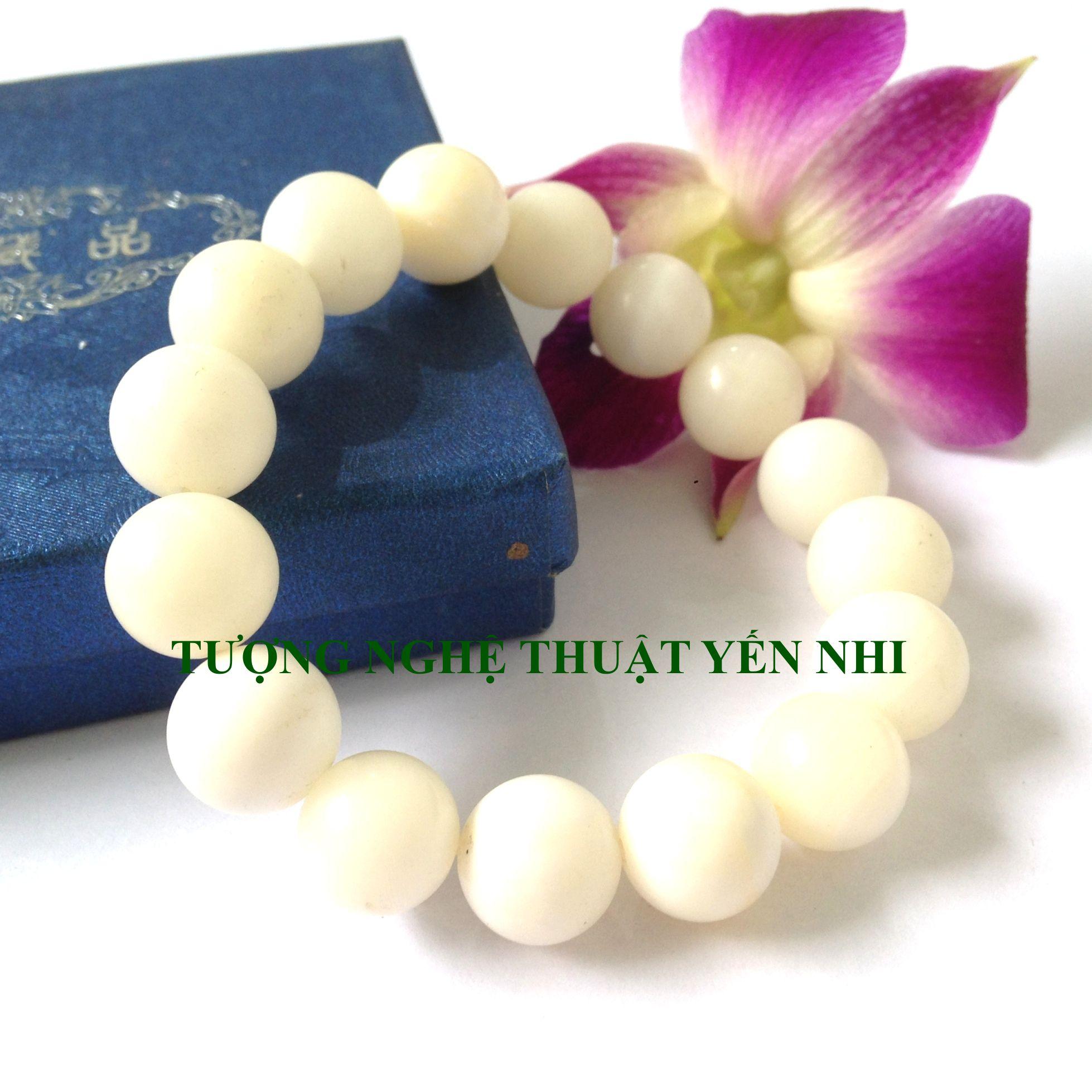 Vòng tay đá quý Sò hóa thạch 12ly