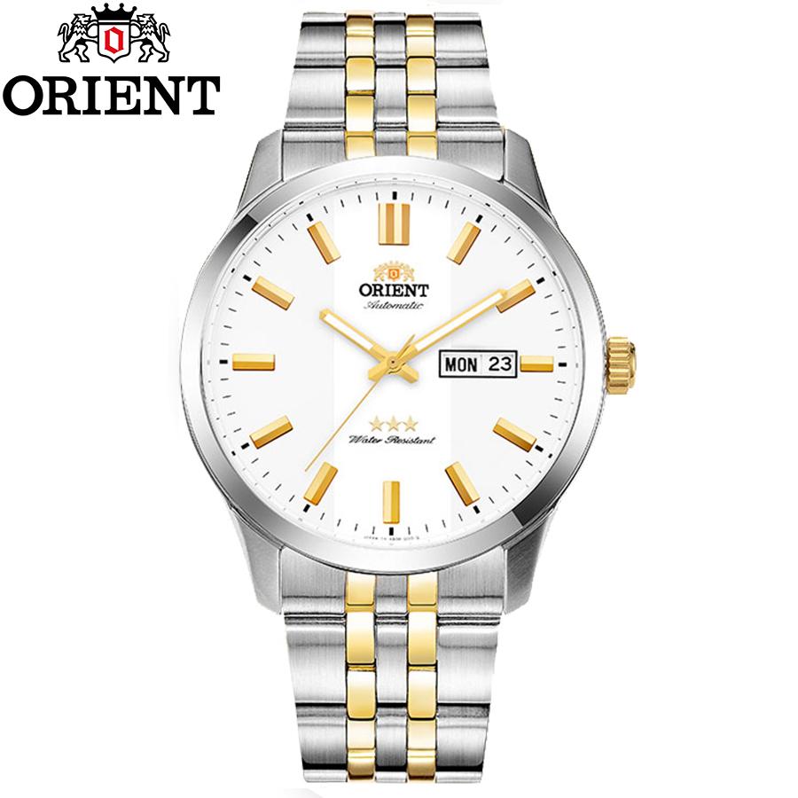 Đồng hồ nam dây kim loại orient sab0b008wb