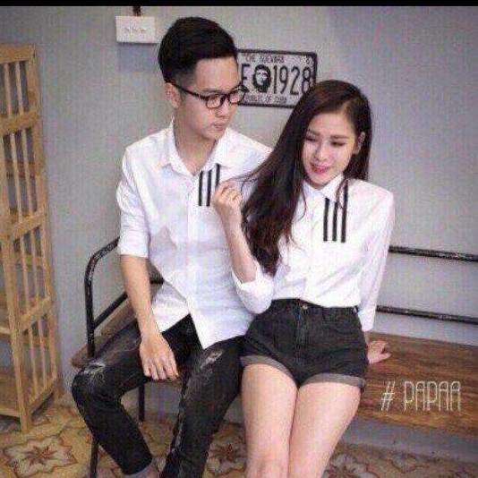 Áo sơ mi trắng, áo sơ mi hàn quốc nam nữ đều mặc đẹp, in họa tiết đẹp