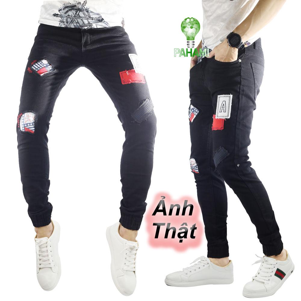 Quần bò jogger, quần jogger jeans nam hàn quốc szone b552
