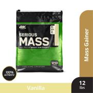 Weight Gainer Optimum Nutrition Serious Mass Vanilla 12 lbs free Shaker Cup