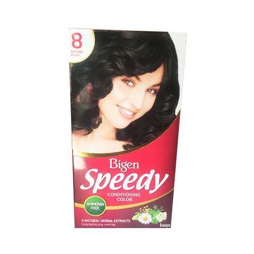 Thuốc nhuộm tóc thảo dược Bigen Speedy 8 Natural Black - Đen Tự Nhiên