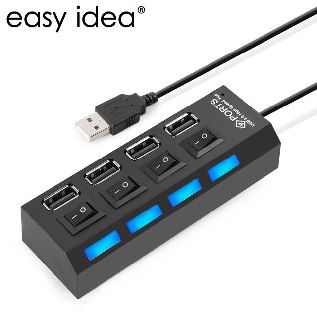 Bộ chia usb 4 cổng có công tắc usb 2.0 4 port super hub