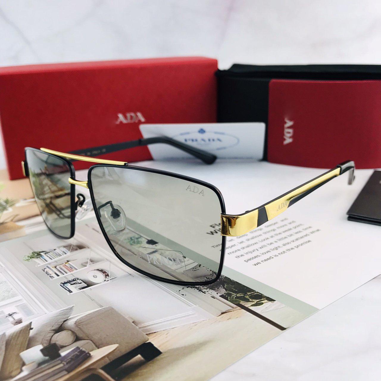 Kính mát nam phân cực đổi màu trong đêm form vuông siêu đep PTP107