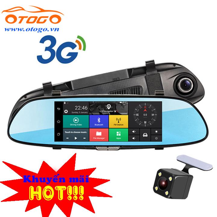 Camera hành trinh trên gương, Android, WIFI,3G