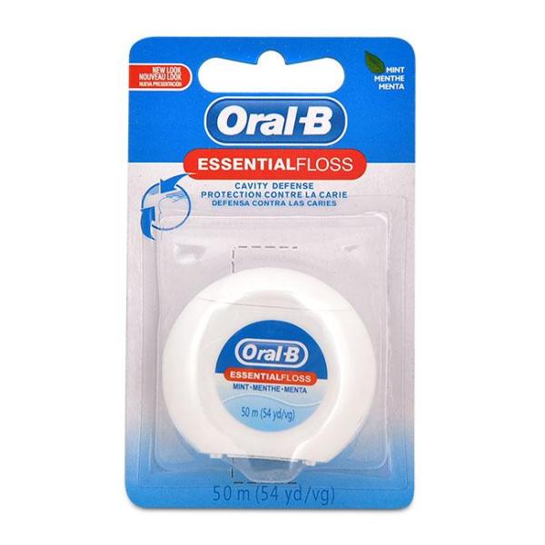 Bộ 3 Chỉ Nha Khoa Oral B Essential Floss Hương Bạc Hà - 50m x 3
