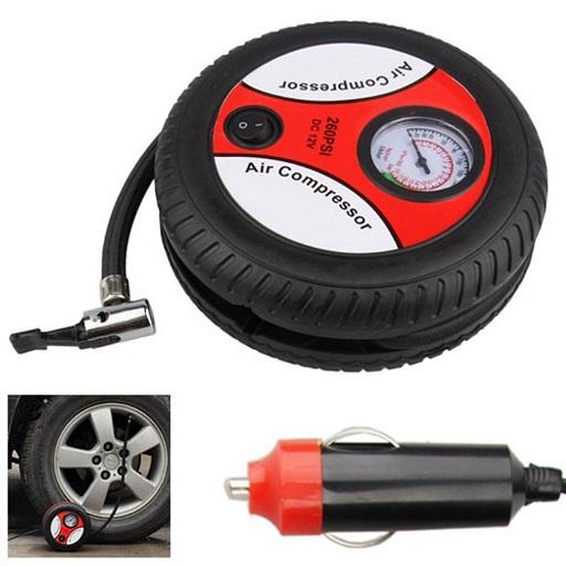 Bơm điện ô tô, máy bơm lốp ô tô mini air compressor phiên bản 2018 đặc biệt